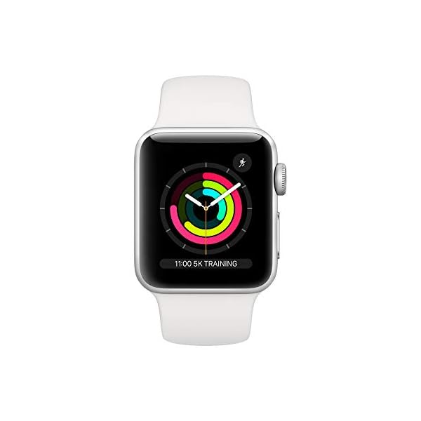 Apple Watch Series 3 (GPS, 38mm) - Silver Aluminum Case with White Sport Band