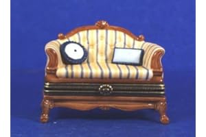 French Sofa and Pillows PHB Porcelain Hinged Box Midwest of Cannon Falls