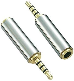 Awanka Gold Plated 2.5mm Male to 3.5mm Female Stereo Audio Headphone Adapter Converter Jack (2 Pack)