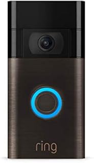 Certified Refurbished Ring Video Doorbell – newest generation, 2020 release – 1080p HD video, improved motion 