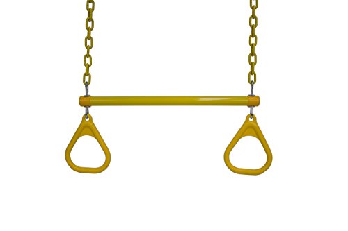 American Swing Yellow Trapeze Bar with Yellow Rings - Trapeze Bar Combo - Residential Only
