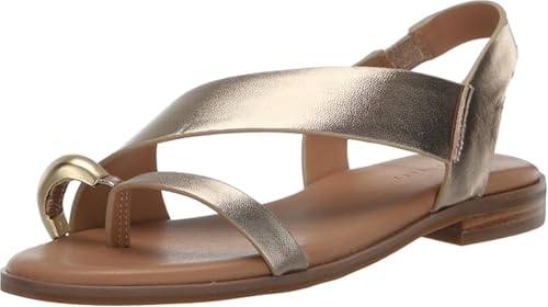 Sanctuary Women’s Suave Ring Sandal-Open Toe Slip-On, Comfortable Cushioned Footbed, Stylish Casual Summer Footwear, Nude Bronze, 9
