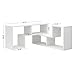 DEVAISE Versatile TV Stand, Entertainment Center Console, Bookshelf for Living Rooms, White