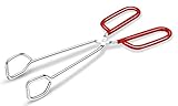 Kitchen Tongs, Hiash Heavy Duty Stainless Steel BBQ Barbecue Food Cooking Scissors Tongs (10 Inch)