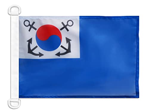AZ FLAG - South Korea Naval Ensign Nautical Flag - 18'' x 12'' - For Outdoor and Boat - South Korean War Banner Knitted Polyester with Two Plastic Rings - Vivid Colors - 12x18 in - 45x30 Cm — image 1