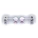 Trustmark 925 Sterling Silver 4mm Fiery White Created Opal Ball Stud Post Earrings, Lorraine