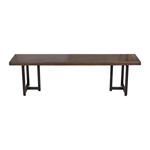 Design Tree Home Reclaimed Wood, Herringbone Inlay Bench