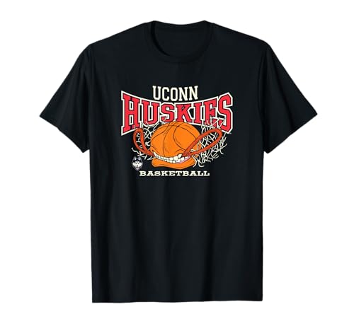 Connecticut Huskies Basketball Bite Black Licensed T-Shirt