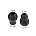 Beautyflier 1 Pair Silicone Replacement Ear Tip Earbud for Stethoscope (Black)