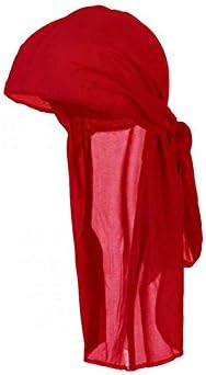 Magg ShopMens Long Tie Soft Du-rag Skull Cap Durag in Multiple Colors-One Size Fits All