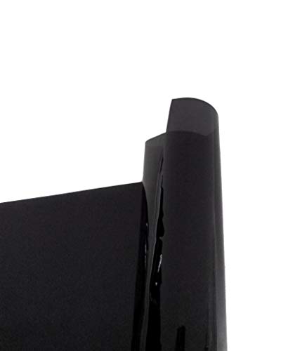 G Greenfilm Static Cling Window Tint 5% Easy DIY for Home and Residential and Automotive, No Glue Privacy Dark Black Window Film (24