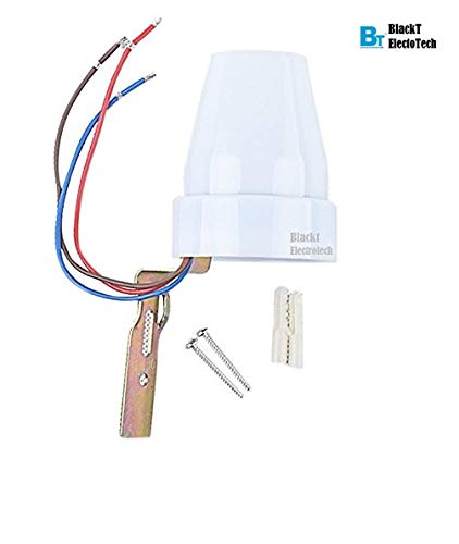 Blackt Electrotech Day/Nights Auto on and off Photocell LDR Switch for 18 Months Assurance Home Automation (White)