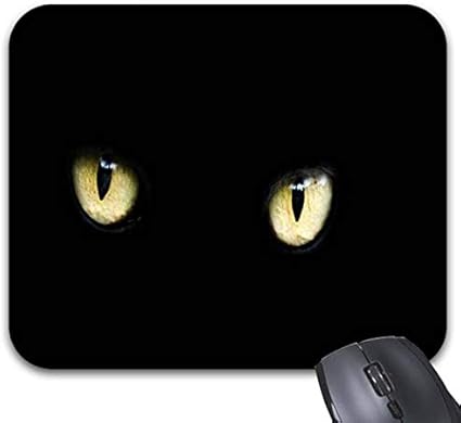 Amazon Co Jp マウスパッド 猫の目 ブラックラバー ノンスリップマウスマット 11 8 X 9 8 パソコン 周辺機器