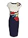 Vfemage Womens Elegant Floral Print Frill Casual Party Cocktail Bodycon Dress