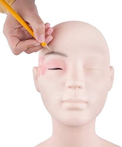 トルソー マネキン レディース 和装 メンズ 木製ベース ディスプレイ ラバー実践トレーニングヘッドマネキン化粧品のマネキン人形の顔頭まつげメイクマネキンヘッド 洋裁用 マネキン トルソー Pasadenahc Com