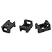 Plastic Wire Buddle Cable Tie Mount Saddle 9mm 100pcs Black