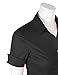 MAYSIX APPAREL Short Sleeve Stretchy Button Down Collar Office Formal Casual Shirt Blouse for Women Fit (XS-3XL)