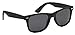 Sunglasses Classic 80’s Vintage Style Design (Black Matte, Polarized)