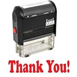 Thank You! Self Inking Rubber Stamp - Red Ink