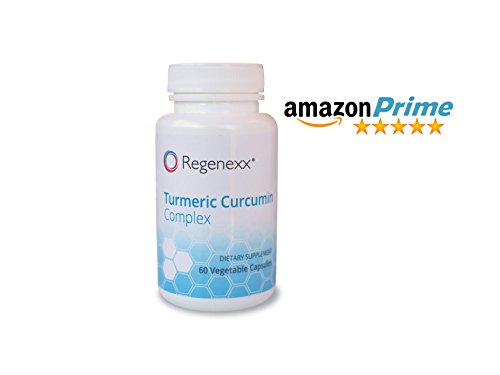 Regenexx Turmeric Curcumin Complex, 95% Curcuminoid extract with BioPerine. 60-Count, Veggie Caps. Enhanced Absorption Formula.