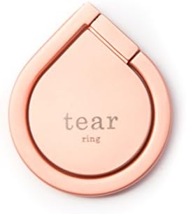 Finger Ring Stand by Tear Ring, Phone Ring Cell Phone Stand 360 With Finger Ring Grip Kickstand Compatible With iPhone 7, 7 Plus, Samsung Galaxy S7, S7 Edge, S8, S8 Plus (Rose Gold)