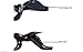 AM Landen 2.5mm 2 Pairs Black Non-slip Silicone Nose Pads for Eyeglasses