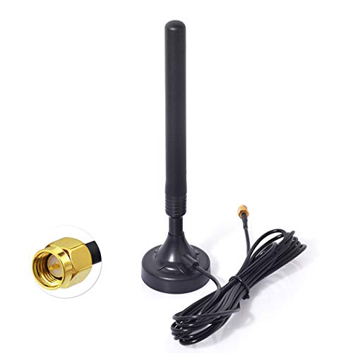 Bingfu 4G LTE 5dBi Magnetic Base SMA Male Antenna Compatible with Verizon AT&T T-Mobile Sprint Huawei Sierra Netgear ZTE 4G LTE Router Gateway Wildlife Trail Camera Mobile Cell Phone Signal Booster