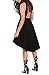 Womens Dresses Halter Neck Sleeveless Backless High Low Cocktail Skater Dress Black M