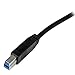 StarTech.com 1m Certified SuperSpeed USB 3.0 A to B Cable Cord - Black (USB3CAB1M)