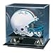 Helmet Display Case Football Helmet Acrylic Case Full Size Helmet Case Black Acrylic Base Gold Risers Mirror P368