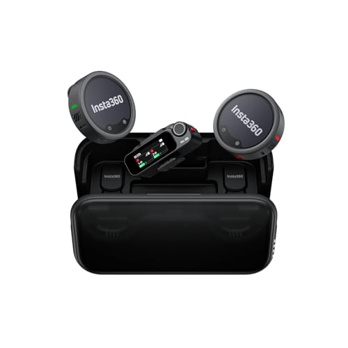 Insta360 Mic Pro (2TX + 1RX + Ladecase) - kabelloses Mini-Lavaliermikrofon