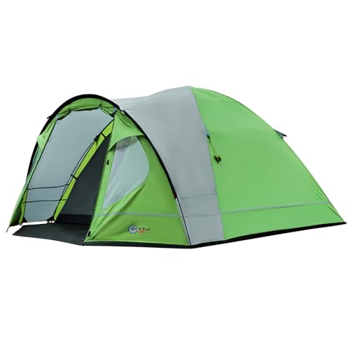 Portal Zelt 3-4 Perosonen Camping wasserdicht 4000mm Kuppelzelt mit Vorzelt Familienzelt Festivalzelt für Camping Reise Garten