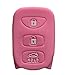 Rpkey Silicone Keyless Entry Remote Control Key Fob Cover Case protector Replacement Fit For Hyundai Accent Elantra Sonata Kia Optima Rondo Spectra 95430-2G202 95430-3X500 95430-3K200(Pink)