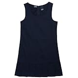 French Toast Pleated Hem Jumper Girls Navy 8