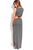 Young Aloud SLEEVELESS CUTOUT BACK LONG MAXI DRESS