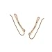Humble Chic Arrow Ear Climbers - Curved Spike Crawler Stud Jacket Cuff Earrings, Gold-Tone Arrow