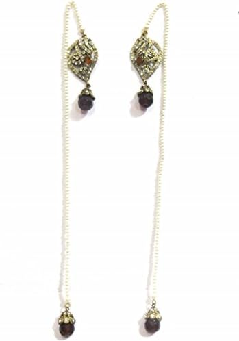 Jewelshingar Jewellery Fine Gold Plated Jhumki Earrings For Women (31267-pj-kashmiri-golden-brown)