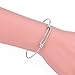 Sromay 8 Pieces Wire Blank Bracelet Stainless Steel Expandable Charm Bangle Bracelet for DIY Jewelry Making, 2.4 Inch