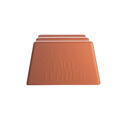 Taco Tender - Oven, Microwave, Dishwasher Safe Taco Holder (2, Orange)