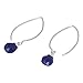 NOVICA Artisan Handmade Lapis Lazuli Dangle Earrings .925 Sterling Silver Blue Thailand Royal Classic Reflecting Pond Snorkel Happiness Birthstone 'Sublime'