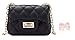 WODISON Trendy Kids Toddler Crossbody Quilted Purse Shoulder Bag Metal Chain for Girls with A Bow Hair Clip Gifted