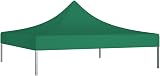 vidaXL Replacement Party Tent Roof 3x3m Green Waterproof UV-Resistant view 2