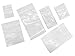 ShipGuard 600 Ziplock Bags 6 Assorted Sizes Clear 2MIL baggies1.5x2 2x2 2x3 3x3 3x4 3x5