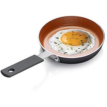 Gotham Steel Mini Egg and Omelet Pan with Ultra Nonstick Titanium & Ceramic Coating - 5.5