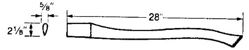 Vaughan & Bushnell 652-82 28" Replacement Handle for Boys Single Bit Axe - Supreme Grade (65282)