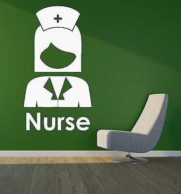 Amazon Com Calcomania Decorativo Para Pared Hospital Enfermera