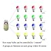 FUYUTEC 6W WiFi Led Bulb E27 (50 Watt Equivalent） RGB+Warm White Dimmable Colorful 450 Lumen, Color Change Controlled by Remote or Smart Andriod iOS Phone Via WiFi iBox