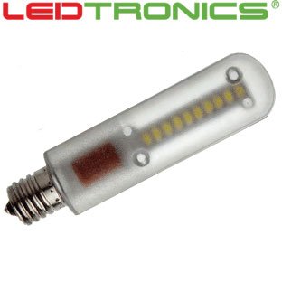 EXTRA BRIGHT White LED T6 Exit Sign Bulb, E17 Screw Base, 2/Pkg