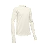 Under Armour Girls' ColdGear Mock, Ivory/Ivory, Youth Medium