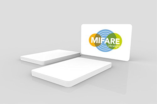 NXP Mifare Ultralight EV1, ISO PVC Card, Blank White, Gloss Finish (Pack of 25)